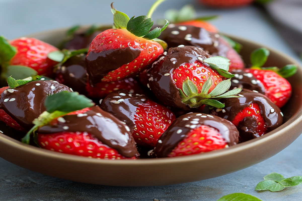 carob covered strawberries recipe