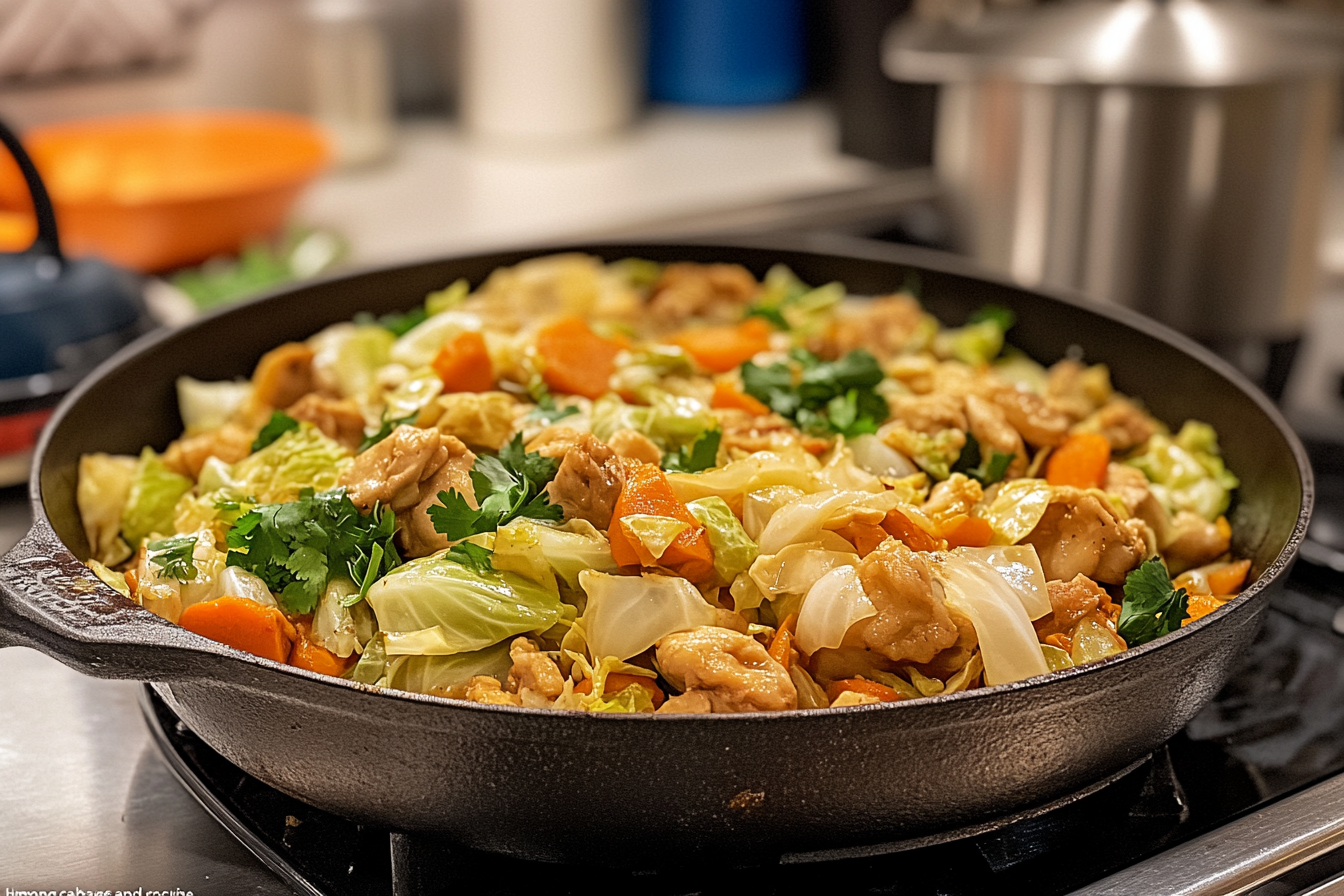 hmong cabbage and chicken recipe