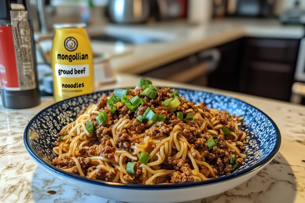 mongolian ground beef noodles recipe