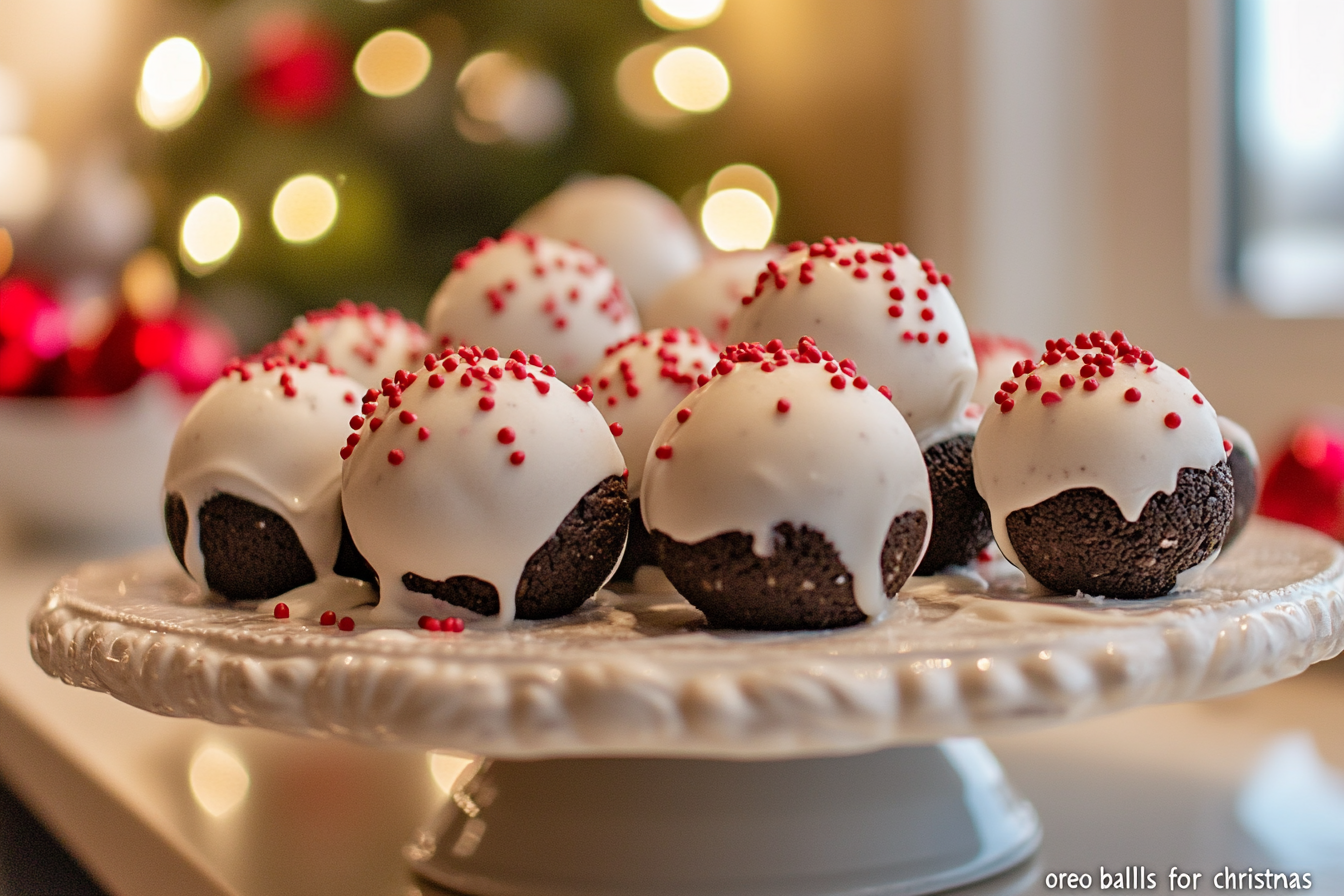 Oreo Balls for Christmas