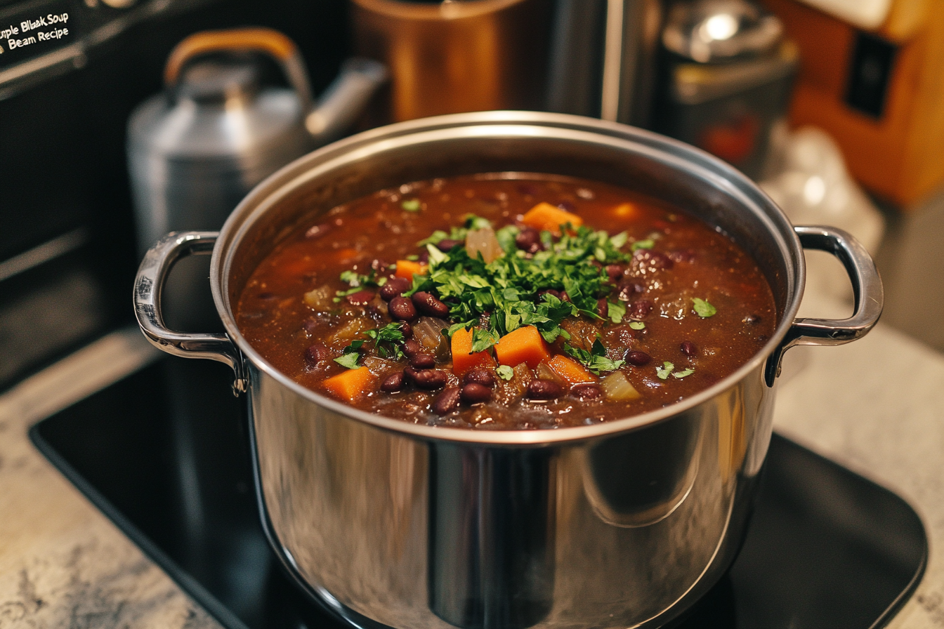 Purple Black Bean Soup