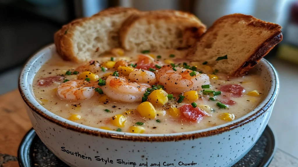 Southern Style Shrimp and Corn Chowder