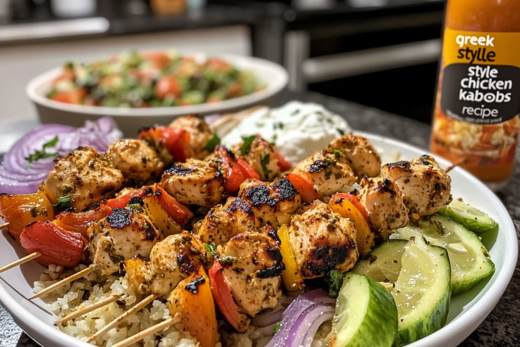 Greek-Style Chicken Kabobs Recipe