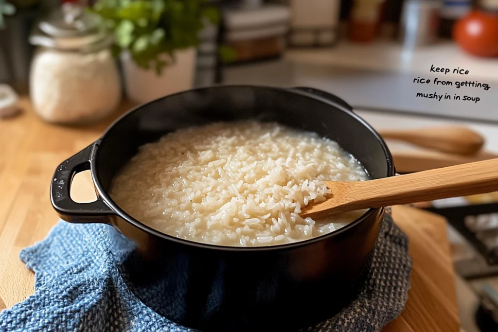 How to Keep Rice from Getting Mushy in Soup