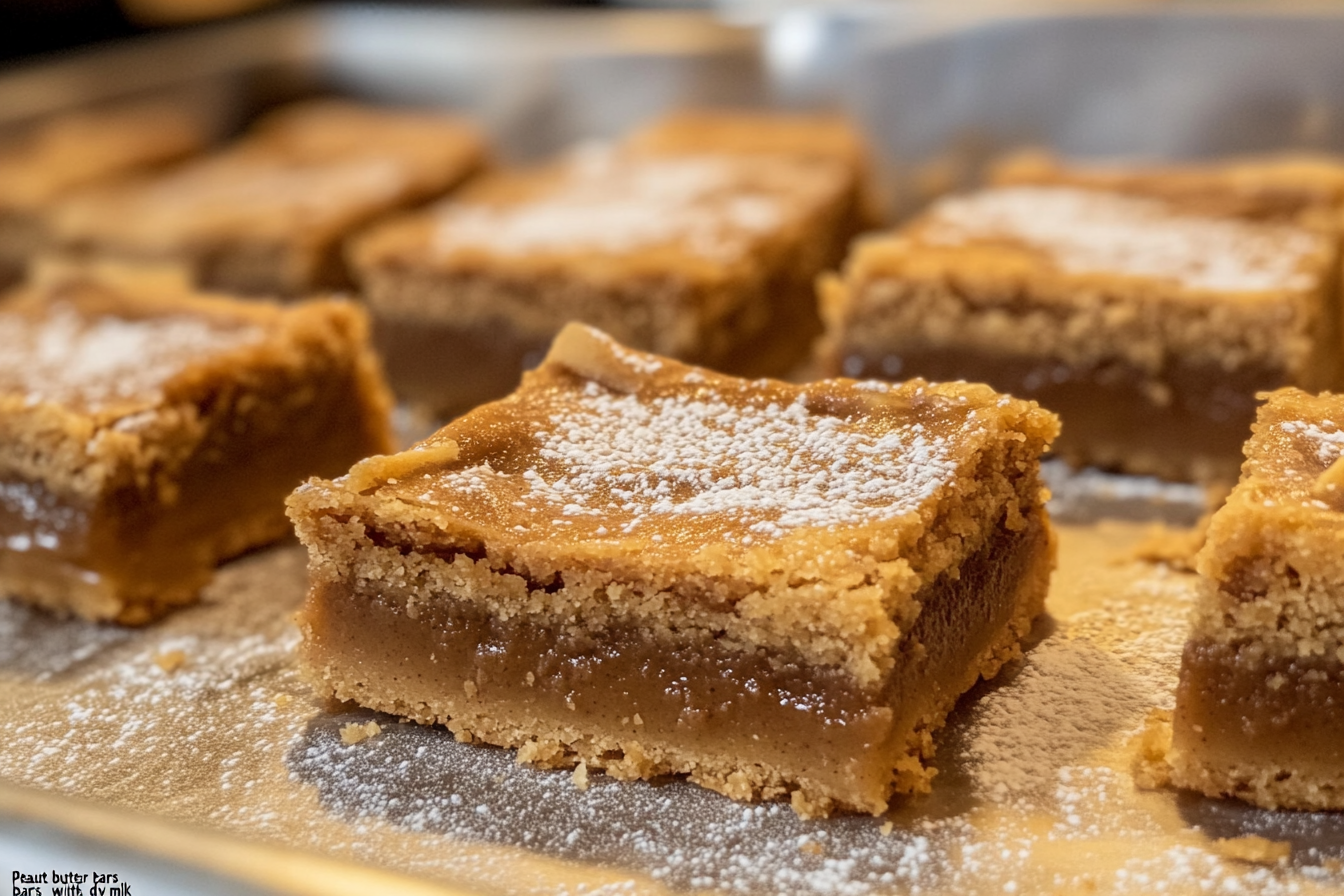 Peanut Butter Bars with Dry Milk