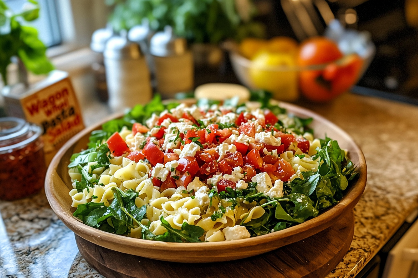 Wagon Wheel Pasta Salad: A Fun and Delicious Side Dish